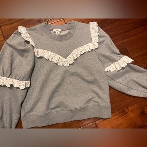Othilia corsica ruffled sweatshirt
